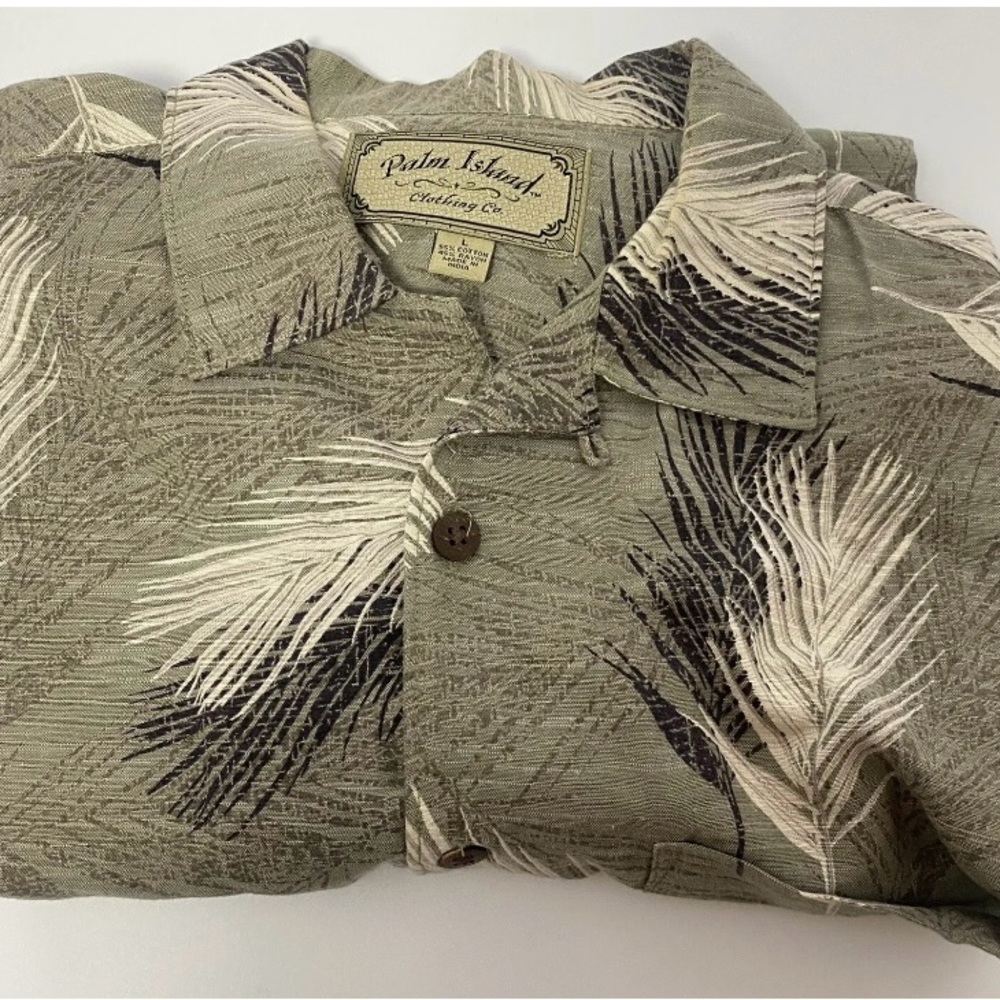 Palm Island Hawaiian Shirt Size L